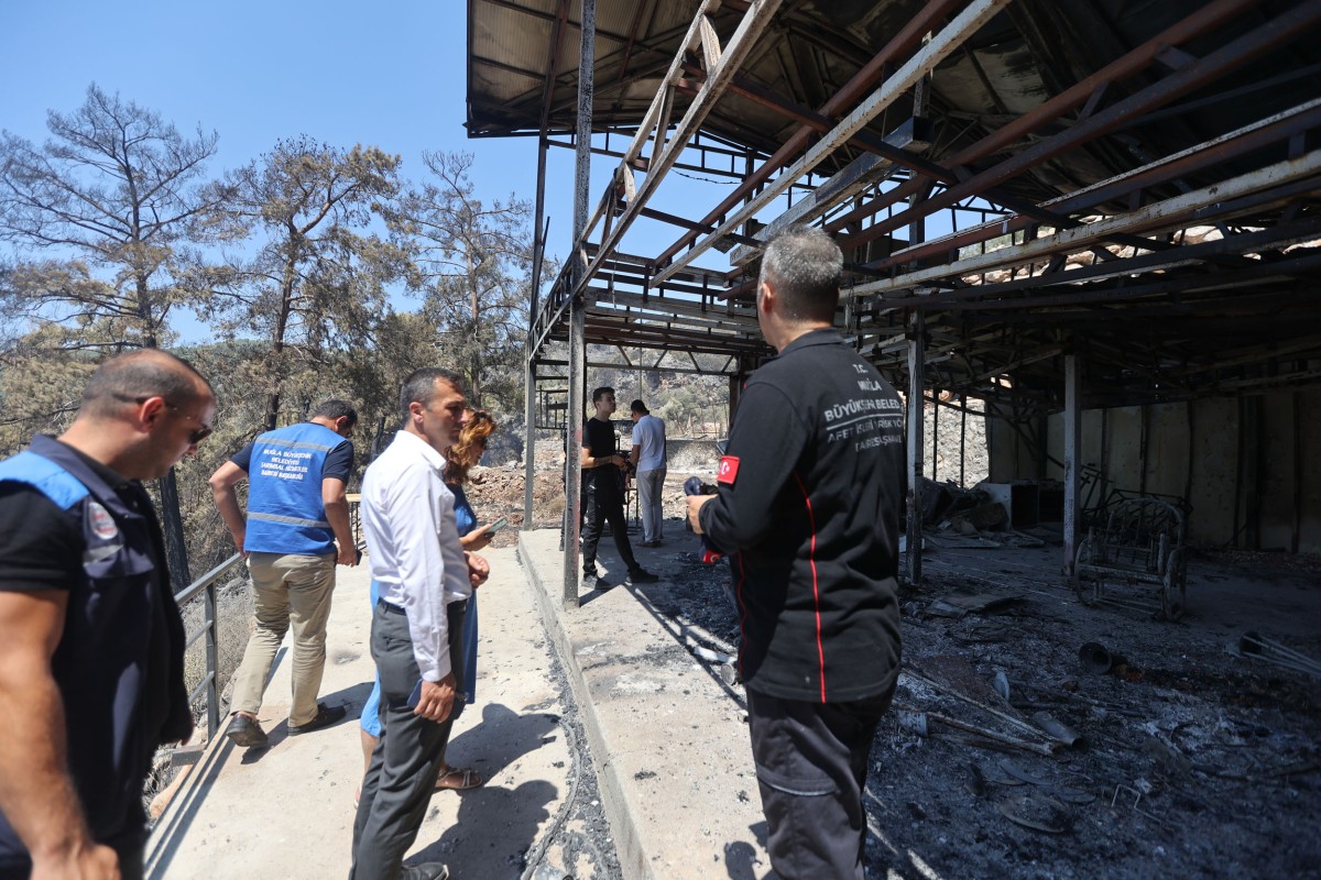 Büyükşehir'den Yangın Bölgesinde Kapsamlı Hasar Tespiti